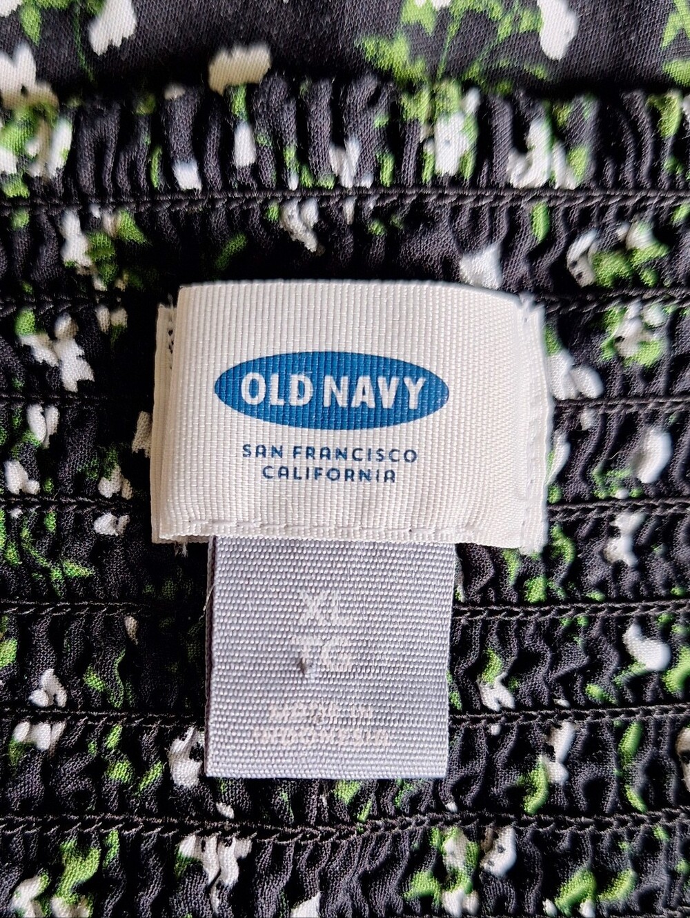 Old Navy XL Black Ditsy Floral Cami Dress Flowy Mini Sundress - Picture 2 of 3